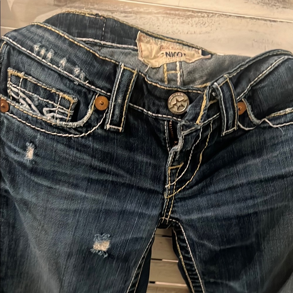 Big Star Women's Dark Blue Boyfriend Jeans